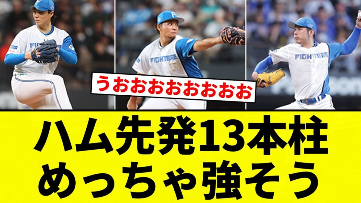【最強や！！】ハム先発13本柱　めっちゃ強そう【プロ野球反応集】【2chスレ】【なんG】
