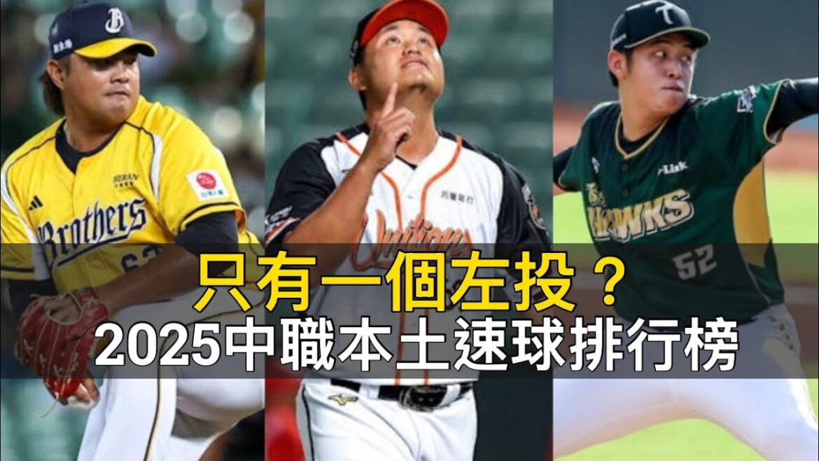 只有一個左投？2025中職本土速球排行榜