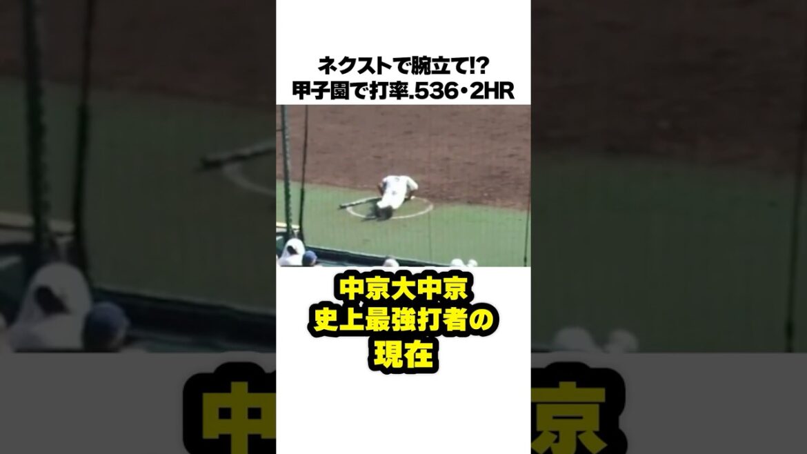 腕立てがルーティンの中京大中京史上最強打者の現在 #甲子園 #野球 #高校野球 腕立てがルーティンの中京大中京史上最強打者の現在 #甲子園 #野球 #高校野球