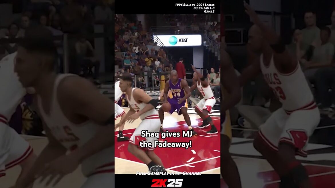 SHAQ FADES AWAY ON JORDAN! It's the 2001 Lakers vs 1996 Bulls. Game 2 now playing!
