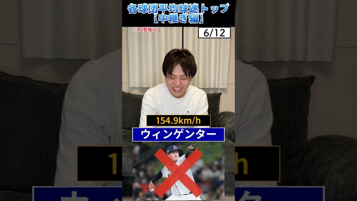 各球団平均球速トップを当てろ！ #プロ野球 #野球 #北海道日本ハムファイターズ #石井大智 #野球の歌詞