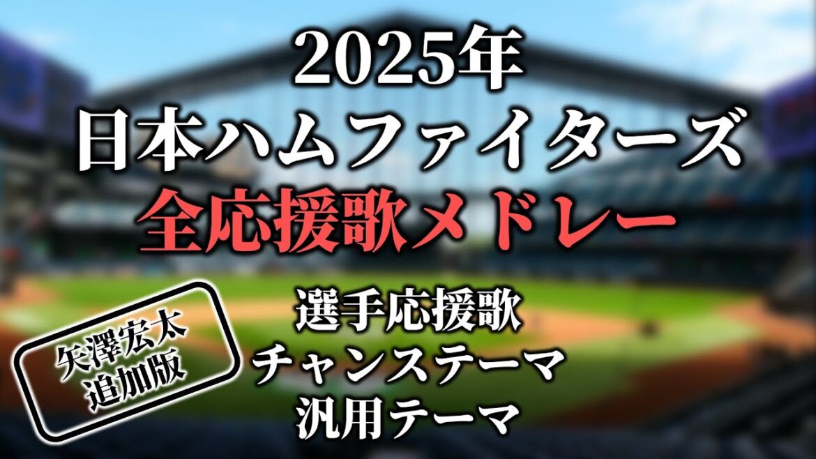 【2025】日本ハムファイターズ応援歌・チャンステーマ・汎用テーマ・共通テーマメドレー 矢澤追加