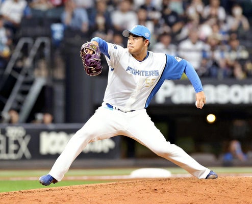 日本ハムの松浦（２０２４年８月）