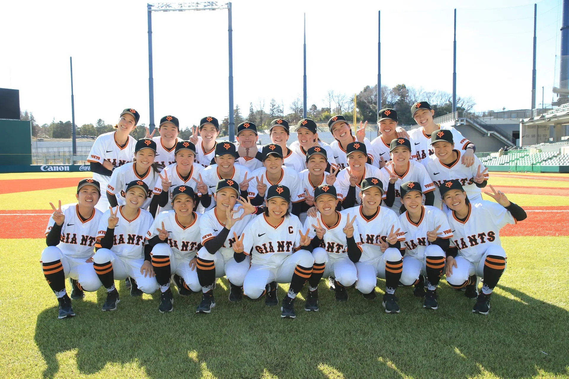 ジャイアンツ女子チームメンバー