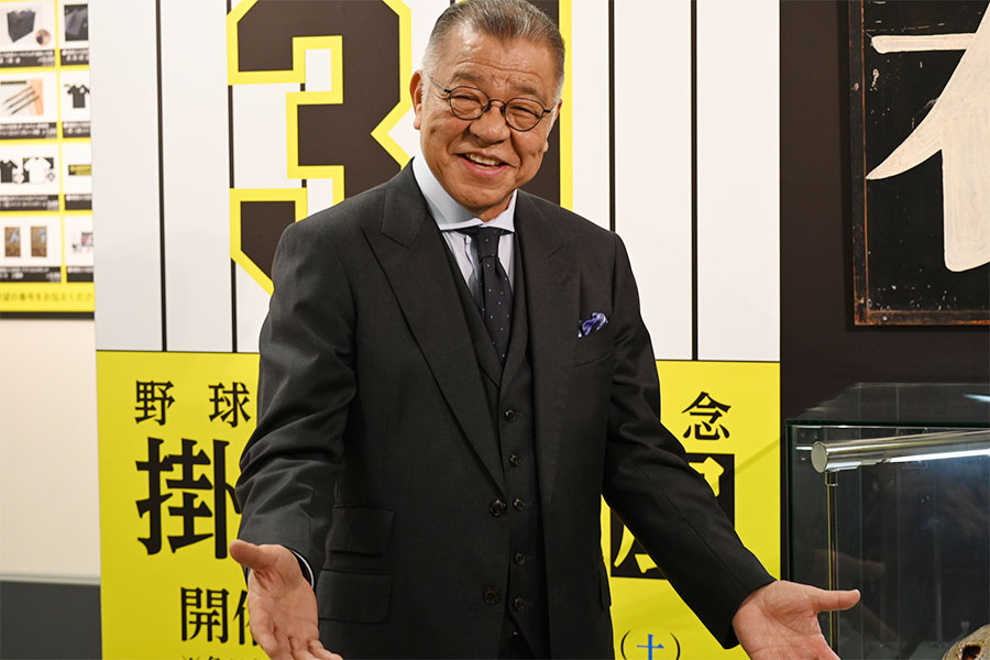 トークショーに登場した掛布雅之氏（12月17日 Lmaga.jp撮影）