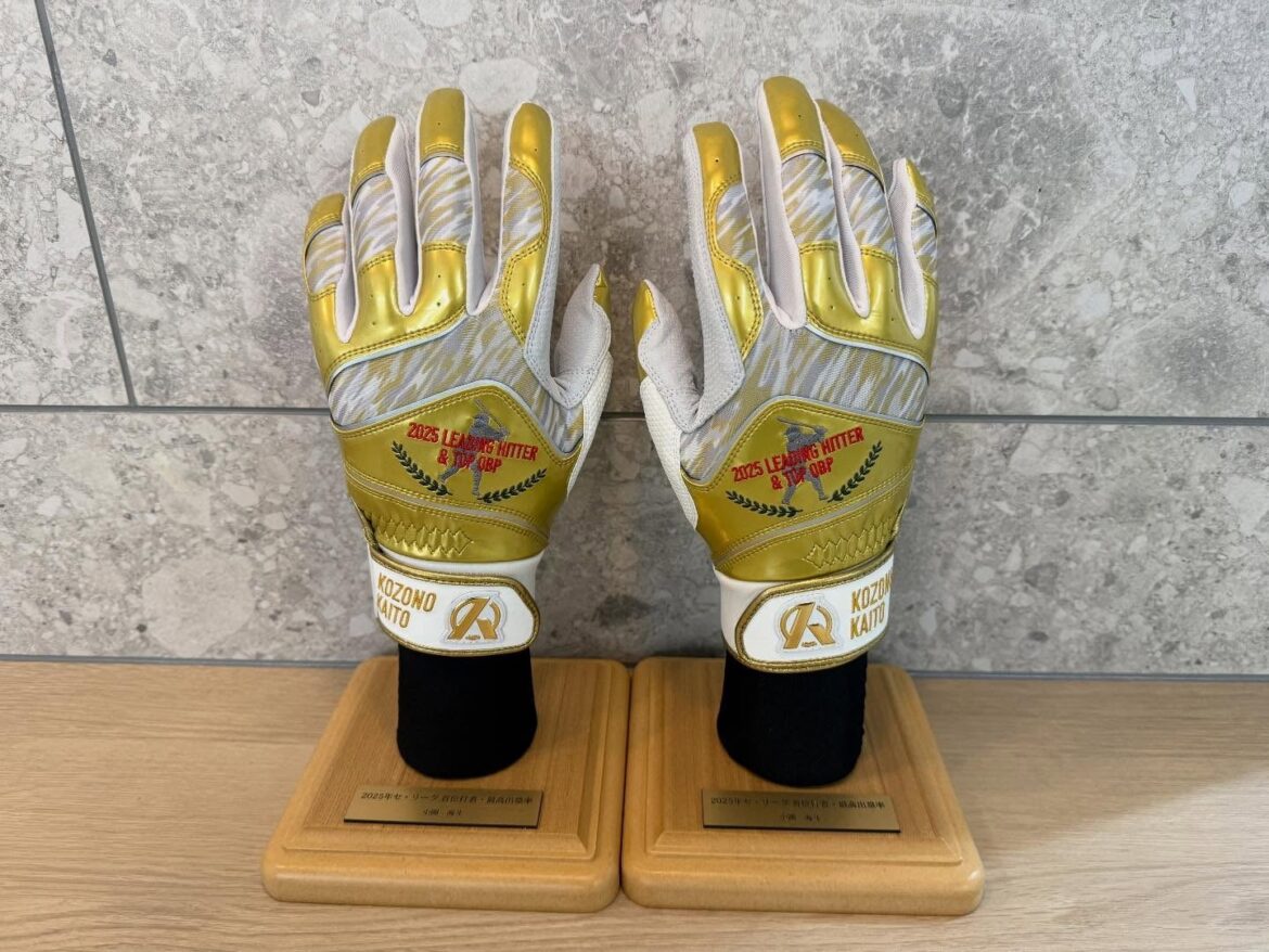 小園海斗、“首位打者＆最高出塁率”記念の特製グラブ公開 | 話題の投稿 | スポーツブル (スポブル)