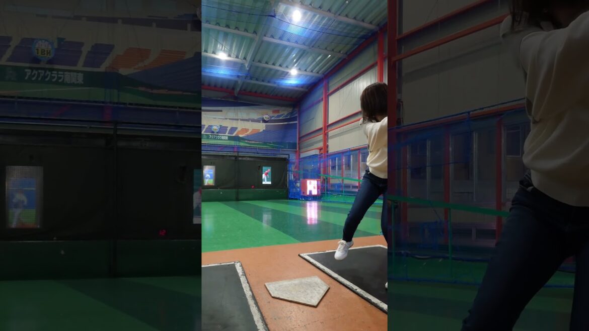 インズバ！ #野球女子 #baseball #野球 #バッティング