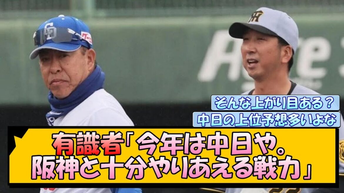 有識者「今年は中日や。阪神と十分やりあえる戦力」