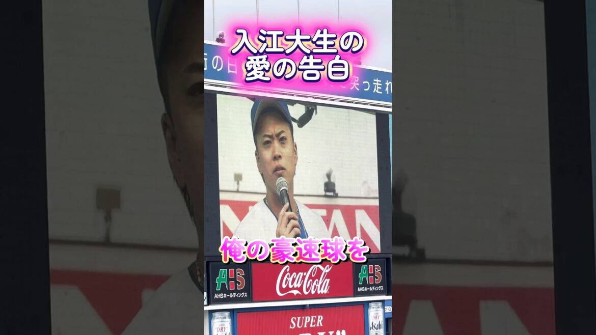 【キャンワード】入江大生の愛の告白 #baystars #横浜denaベイスターズ #入江大生 #横浜スタジアム #ファンフェスタ #ファン感 #告白