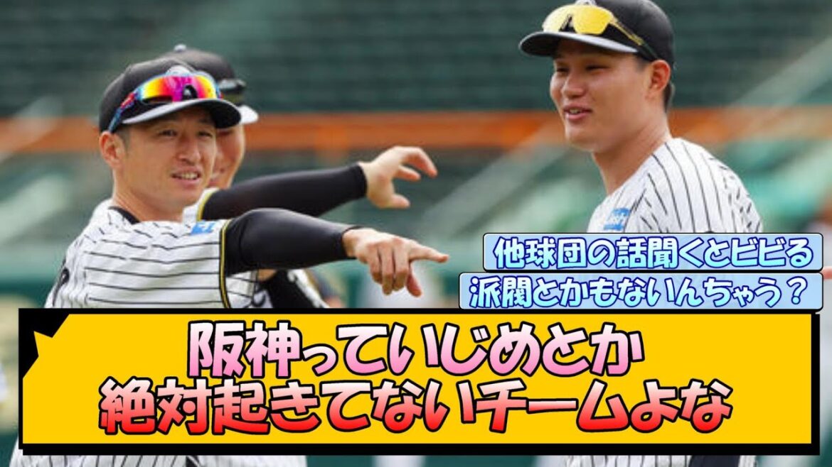 阪神っていじめとか絶対起きてないチームよな