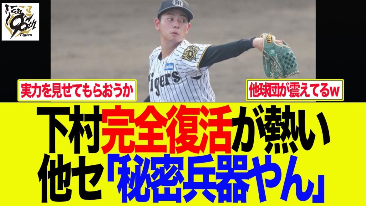 【阪神】下村完全復活が熱い　他セ「秘密兵器やん」　阪神ファンの反応集