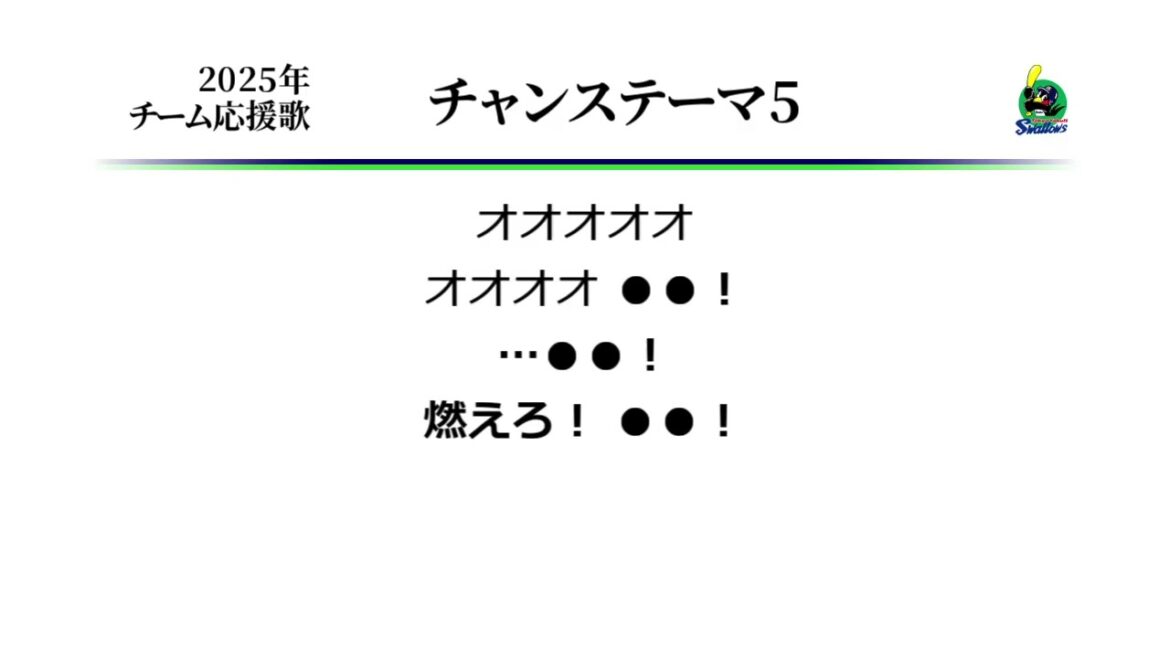 東京ヤクルトスワローズ チャンステーマ5 [MIDI]