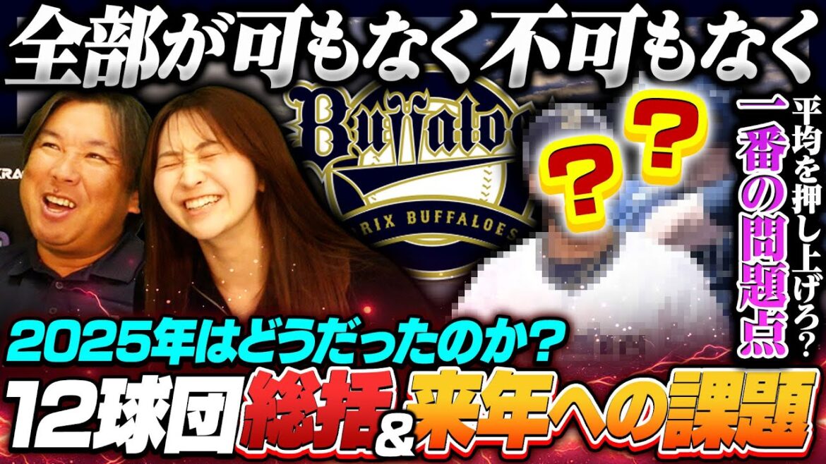 【オリックス総括2025】『オリックス今年のNVPは〇〇選手‼︎』トミー•ジョンクラブで怪我人続出も…3位死守は素晴らしい‼︎今季の反省と来季への課題について分析します‼︎