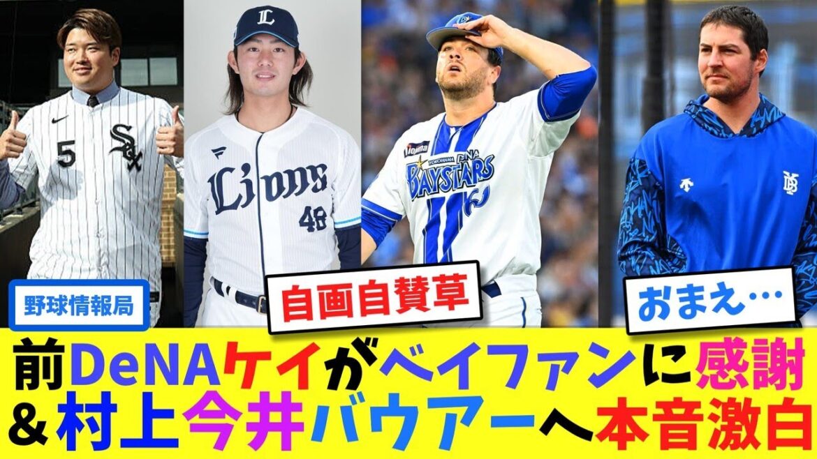 前DeNAケイがベイファンに感謝&村上今井バウアーへ本音激白【ネット情報局】 前DeNAケイがベイファンに感謝&村上今井バウアーへ本音激白【ネット情報局】
