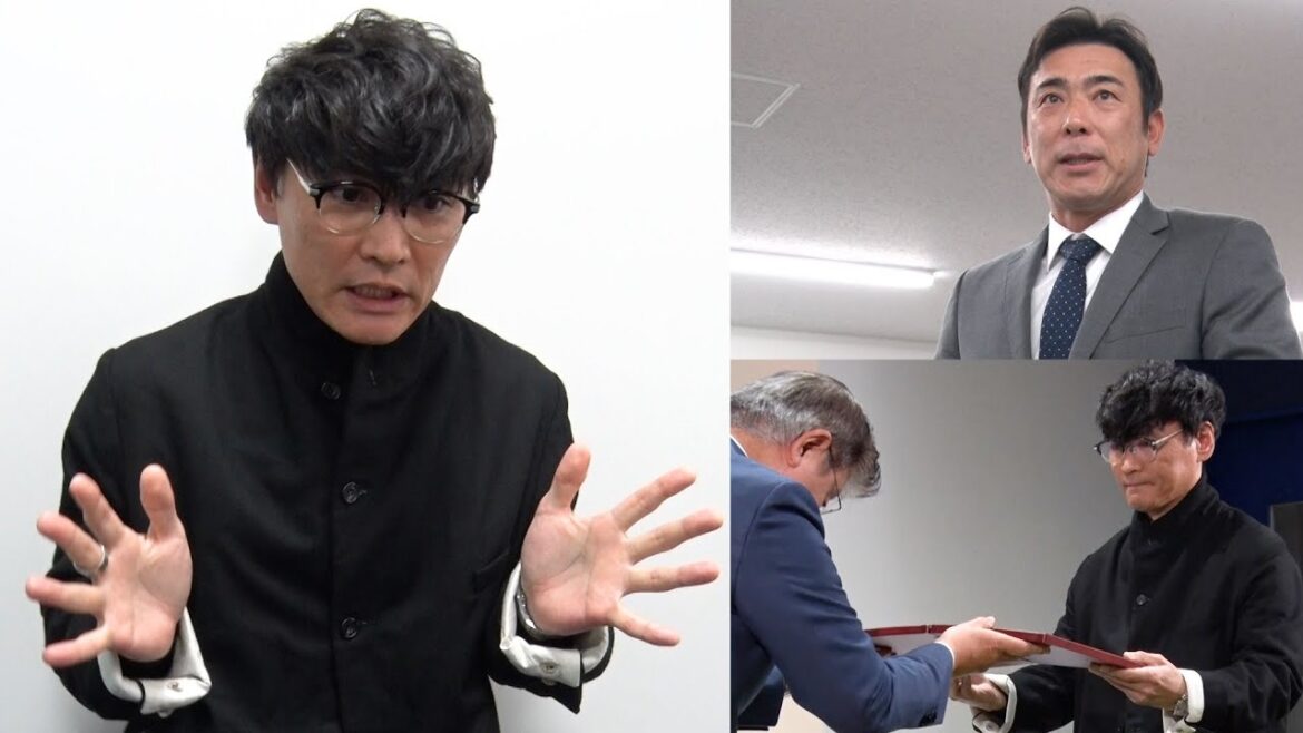 #サカナクション #山口一郎 さんが90周年広報アンバサダー就任✨＆年賀式で #荒木雅博 球団本部長補佐が就任あいさつ #Dragons_Inside