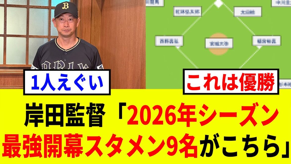 【2026】オリックスはシーモアなどを補強したが、そんなバファローズの2026年開幕スタメン予想がチート級で強すぎる 【2026】オリックスはシーモアなどを補強したが、そんなバファローズの2026年開幕スタメン予想がチート級で強すぎる