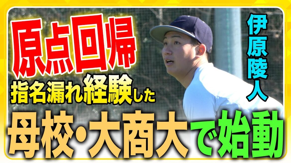 Hanshin-Tigers: 【自主トレ公開】#伊原陵人 選手が母校の大商大で自主トレを公開!今季の活躍を誓いました! 【自主トレ公開】#伊原陵人 選手が母校の大商大で自主トレを公開!今季の活躍を誓いました!