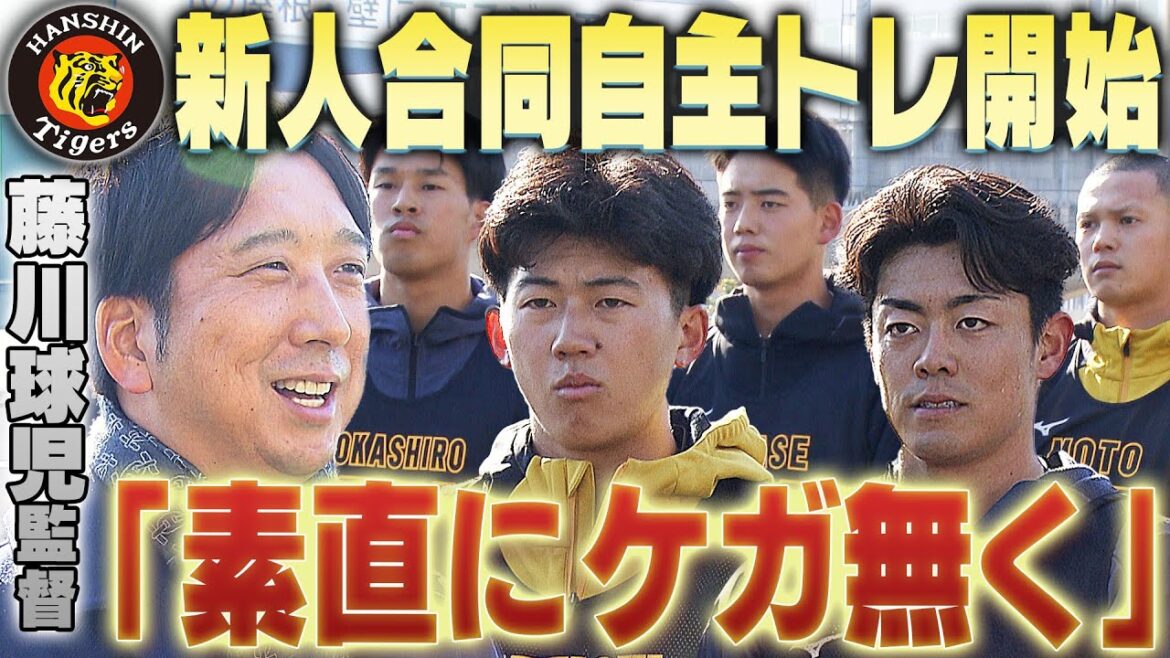 【新人合同自主トレ開始】期待のルーキーたちが合同自主トレスタート!藤川監督からは金言も!阪神タイガース密着!応援番組「虎バン」ABCテレビ公式チャンネル 【新人合同自主トレ開始】期待のルーキーたちが合同自主トレスタート!藤川監督からは金言も!阪神タイガース密着!応援番組「虎バン」ABCテレビ公式チャンネル