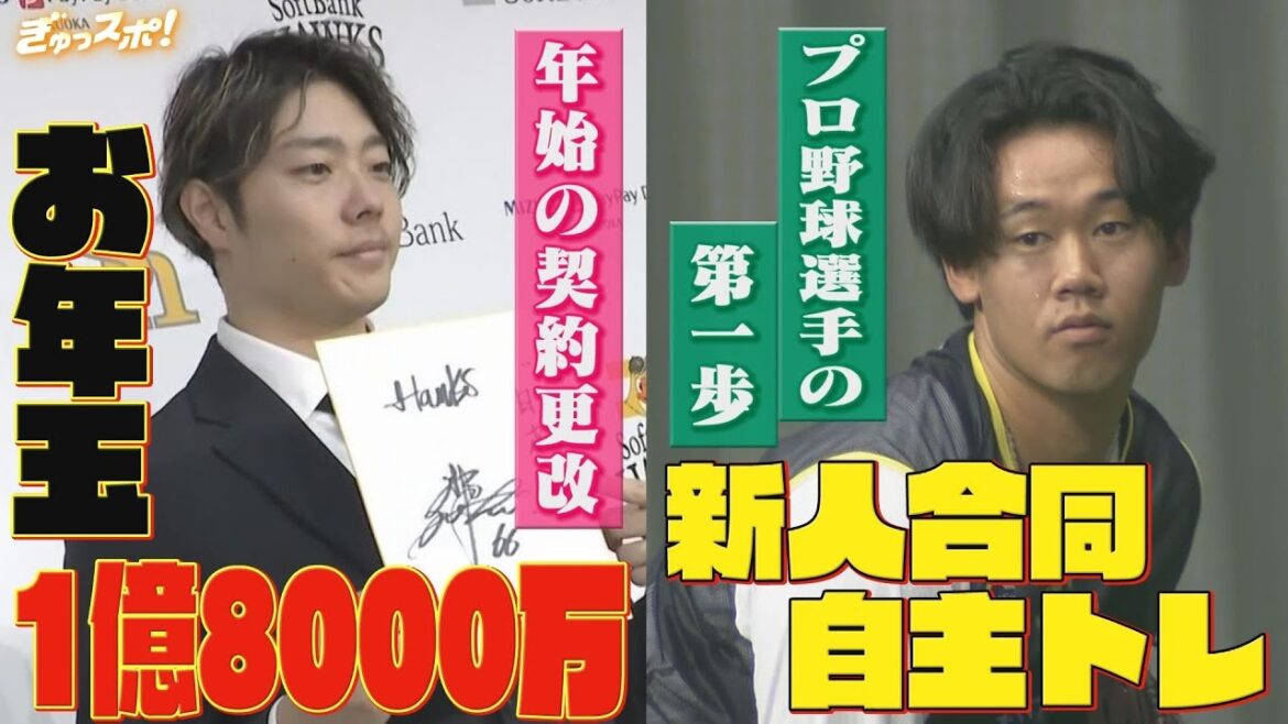 新人合同自主トレ始まる！松本裕樹は年始の契約更改で大幅アップ WBC出場へ強い思い明かす【ぎゅっスポ！ホークスこぼれ話】