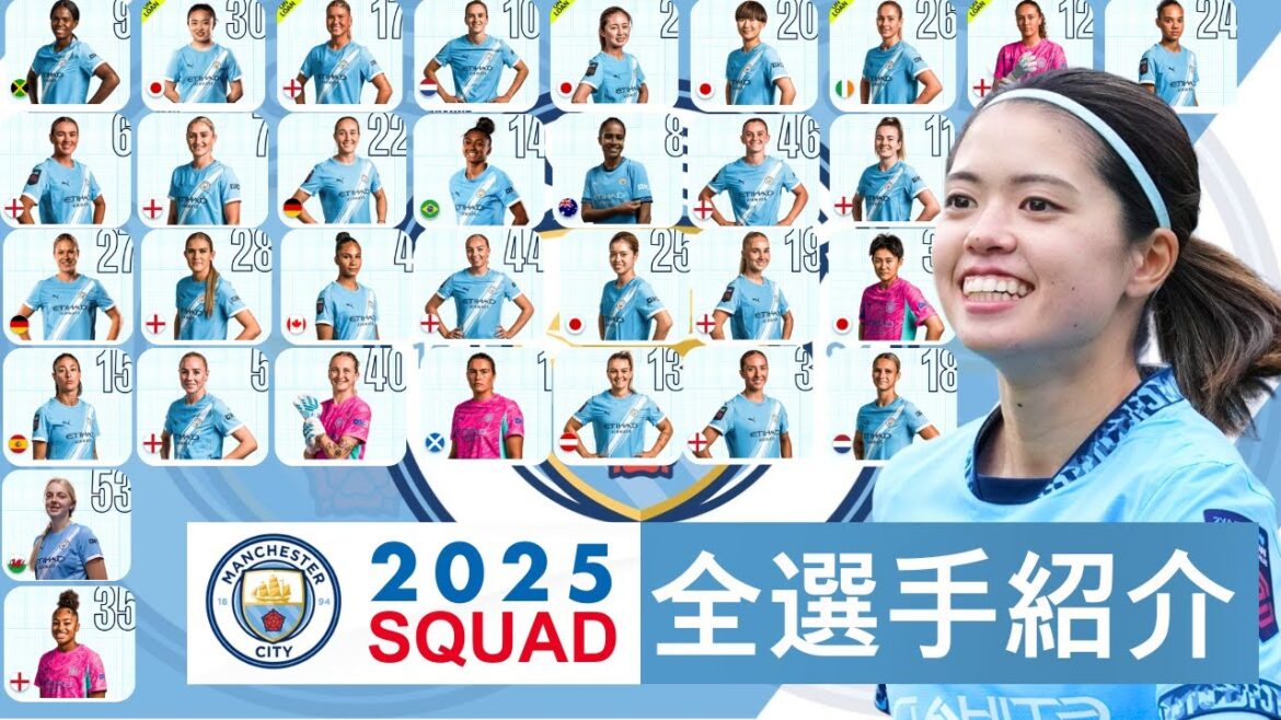 マンチェスター・シティ女子 全選手紹介動画