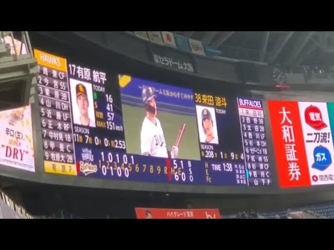 20240913 来田涼斗 第1打席の登場曲【「ANTENNA」/Mrs. GREEN APPLE】 5回ウラ オリックス・バファローズ@京セラドーム大阪・レフト外野下段 20240913 来田涼斗 第1打席の登場曲【「ANTENNA」/Mrs. GREEN APPLE】 5回ウラ オリックス・バファローズ@京セラドーム大阪・レフト外野下段