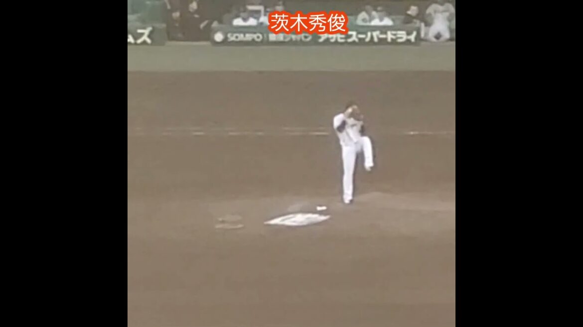 20250927　緊急登板！　#茨木秀俊　#投球練習　投球ﾌｫｰﾑ@阪神甲子園球場･ﾚﾌﾄ外野
