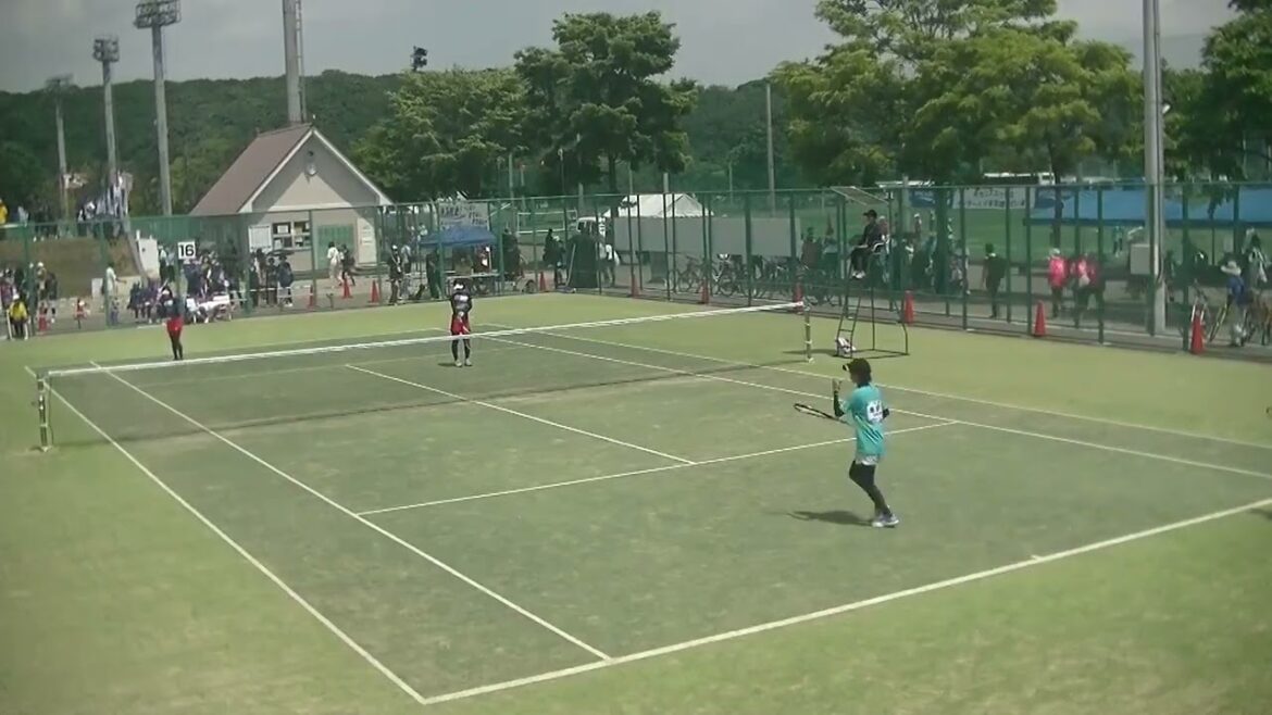 2023年IH ソフトテニス 女子個人 2回戦 畠山梨央苗・佐藤優愛秋田西・秋田 x 渡辺莉央・服部七海昭和学院・千葉 16コート