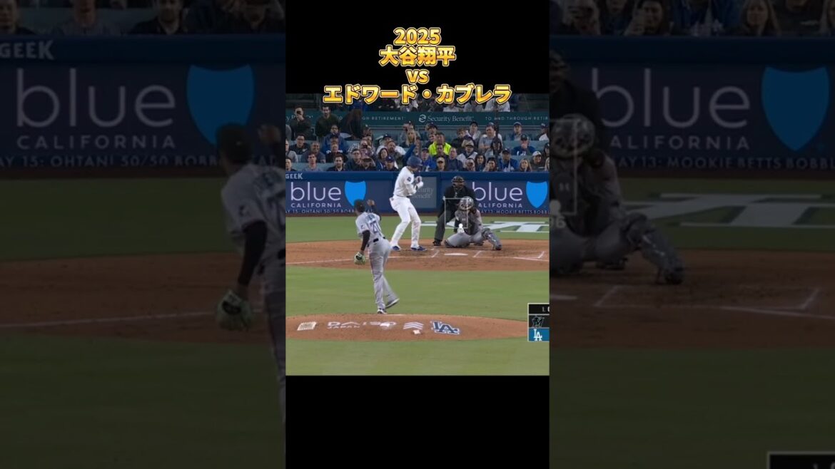 【大谷翔平】vsエドワード・カブレラ 全投球 2025  Shohei Ohtani ロサンゼルス・ドジャース Los Angels Dodgers Edward Cabrera #shorts