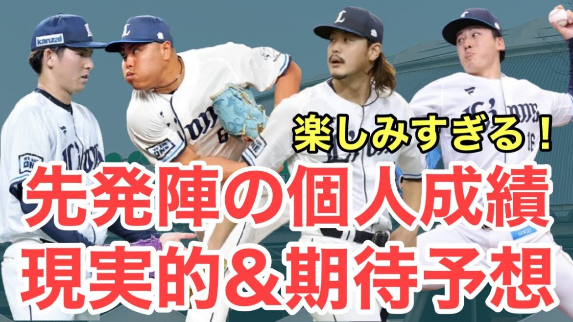 【西武】楽しみすぎる！今季の先発陣個人成績を現実的に予想！