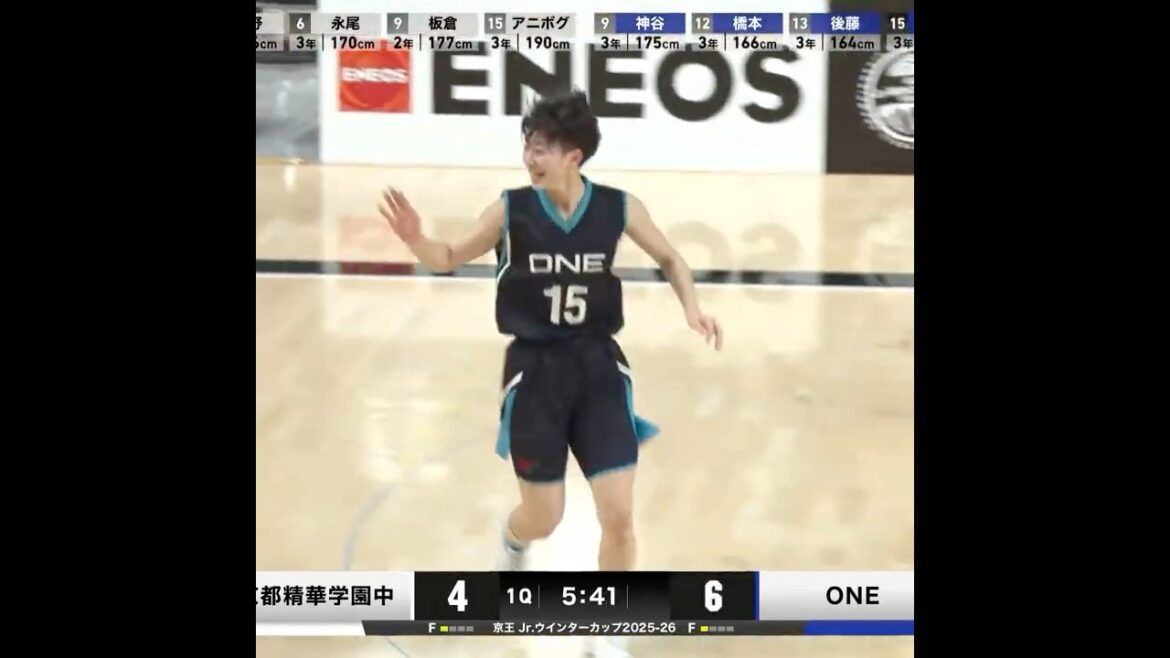 【大接戦】#佐藤惠子 (#15) #ONE(静岡1) 次々にリングを射抜きスリー6本含む26得点👏王者相手に延長へ😲【Jr.ウインターカップ2025-26】 【大接戦】#佐藤惠子 (#15) #ONE(静岡1) 次々にリングを射抜きスリー6本含む26得点👏王者相手に延長へ😲【Jr.ウインターカップ2025-26】