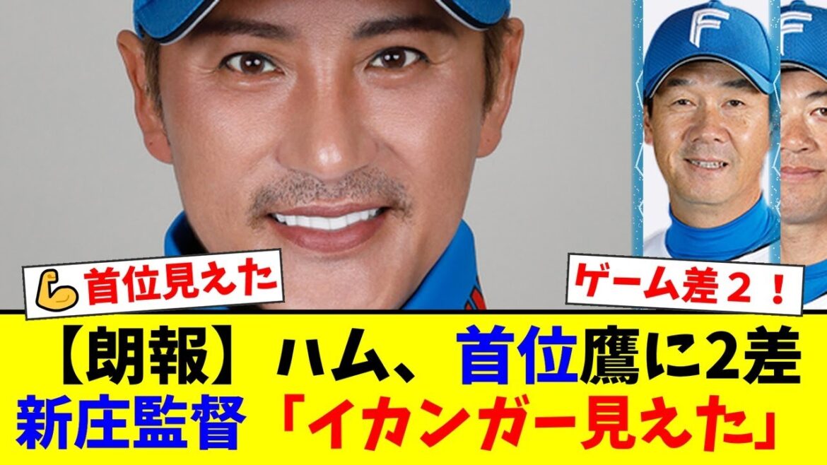 【快進撃】日本ハム、打線大爆発でオリックスに快勝し首位ソフトバンクに2ゲーム差！新庄監督が優勝争いを瀬古利彦に例え「イカンガー、見えましたよ」と不敵な笑み！【プロ野球ファンの反応】