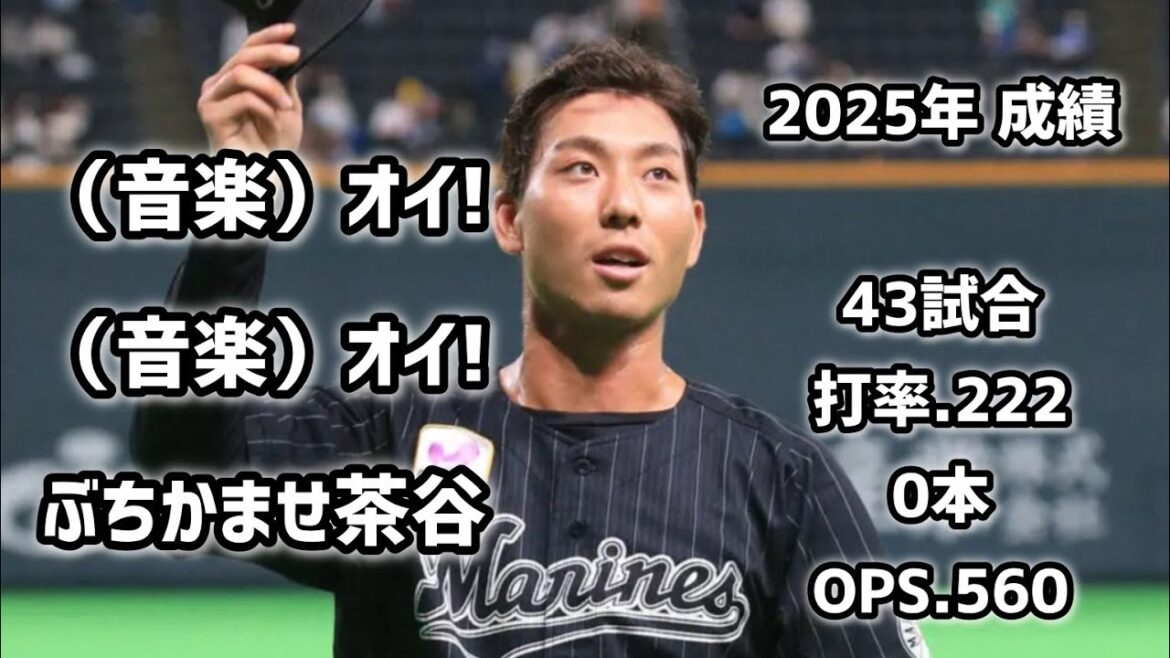 茶谷健太・ロッテ【30分耐久】応援歌 広告なし 作業用 睡眠用BGM 歌詞つき 現地音源 ハモり 1時間耐久 千葉ロッテマリーンズ 球場音声