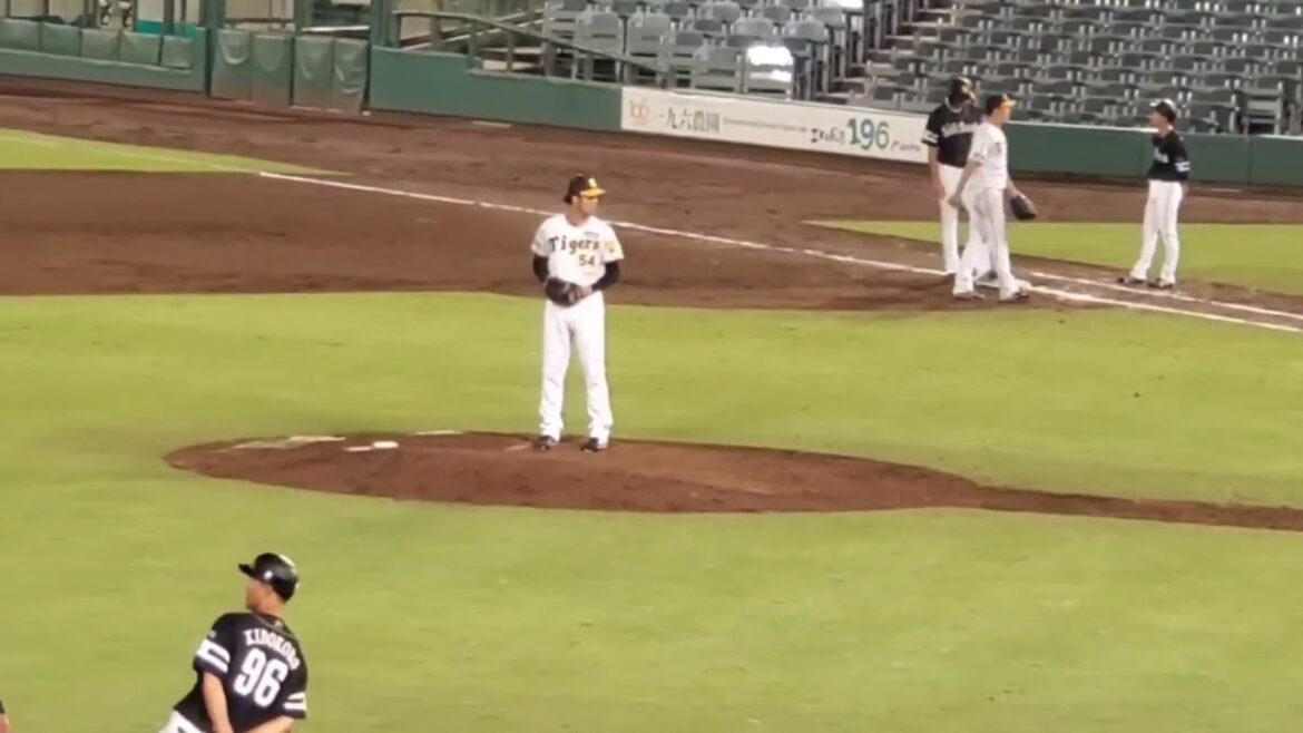 20240825　加治屋蓮 登板時の登場曲【｢大切なもの｣／ロードオブメジャー】　7回表　阪神ﾀｲｶﾞｰｽ2軍@ほっともっとﾌｨｰﾙﾄﾞ神戸［ｳｴｽﾀﾝ･ﾘｰｸﾞ 2軍戦］