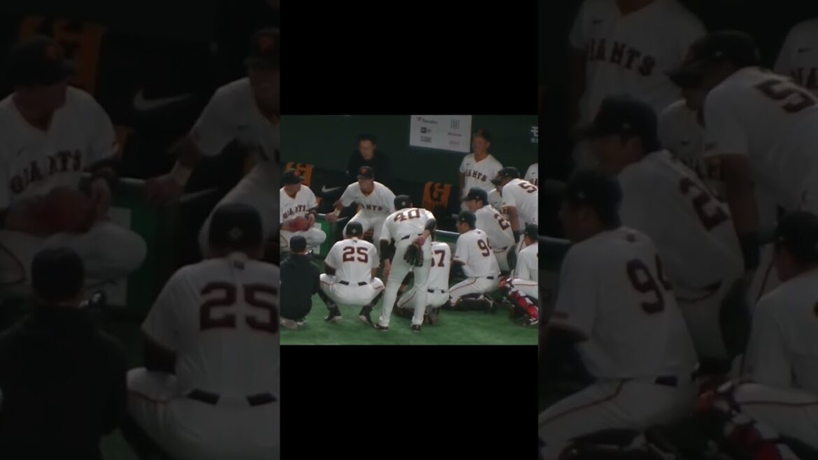 円陣で湯浅大がノリノリ（読売ジャイアンツ 対 横浜DeNAベイスターズ 2024年10月2日） #巨人 #読売ジャイアンツ #湯浅大