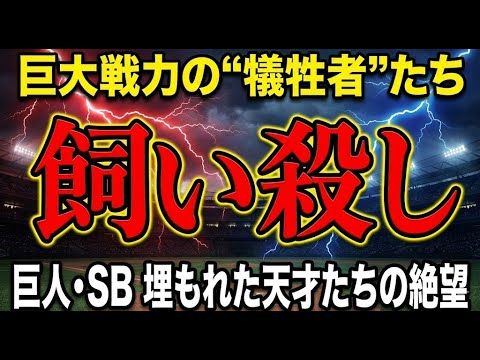 【地獄】戦力外通告より残酷な「飼い殺し」の実態…一軍で通用するのに、巨人・SBの巨大戦力に人生を狂わされた5人の天才たち 【地獄】戦力外通告より残酷な「飼い殺し」の実態…一軍で通用するのに、巨人・SBの巨大戦力に人生を狂わされた5人の天才たち
