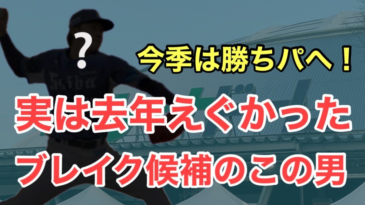 【西武】実は昨季凄かった⁈今季のブレイク候補のこと男に注目！
