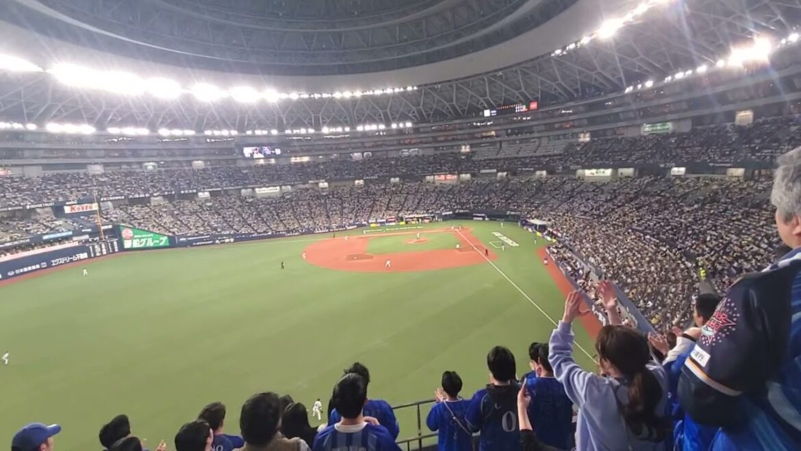 20250402　揺るがぬ志！【三森大貴 応援歌】　1回表　横浜DeNAﾍﾞｲｽﾀｰｽﾞ@京ｾﾗﾄﾞｰﾑ大阪･ﾚﾌﾄ外野上段