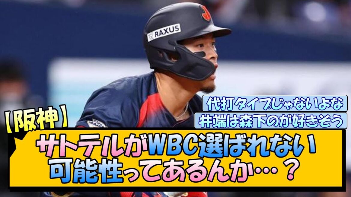 【阪神】サトテルがWBC選ばれない可能性ってあるんか…？