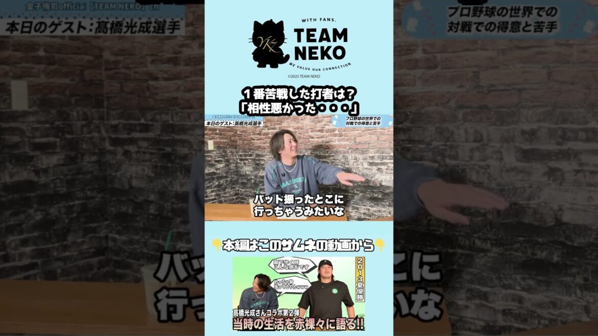 光成さんの天敵はハム野村選手?! 【髙橋光成投手 コラボ】