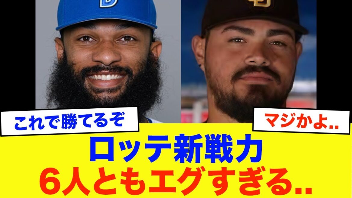 【ロッテ】新戦力6人がとんでもない…全選手徹底解説【プロ野球】 【ロッテ】新戦力6人がとんでもない...全選手徹底解説【プロ野球】