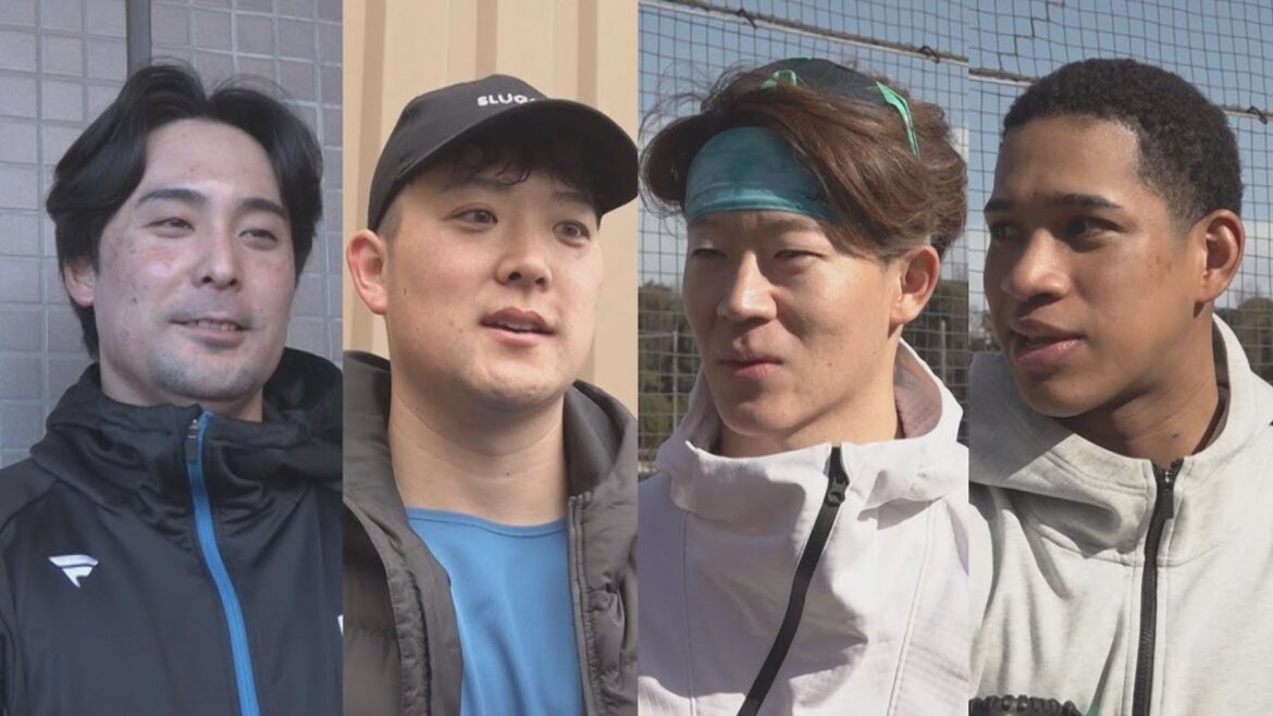 【ファイターズ】鎌ケ谷自主トレ  上原・齋藤・矢澤・万波