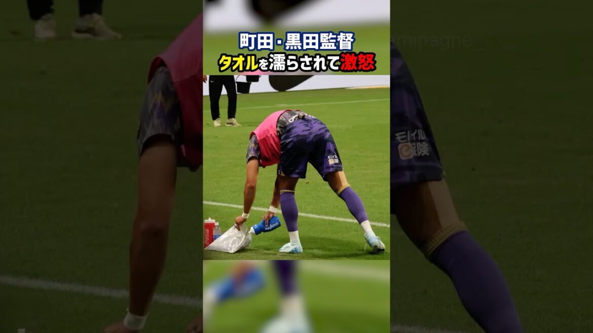 町田のタオルが濡らされ黒田監督激怒💢 #shorts #町田ゼルビア #サンフレッチェ広島 #正義 #Jリーグ #サッカー