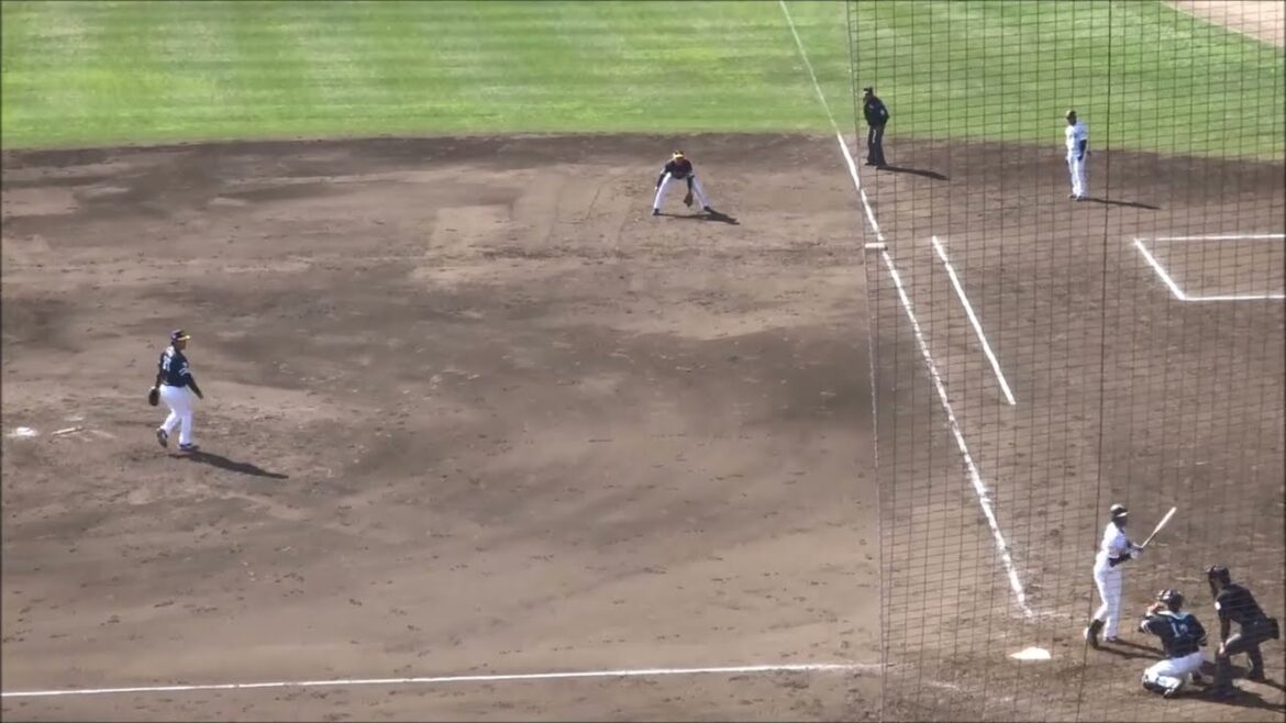 岩井俊介 vs 緒方理貢（ホークス2025春季キャンプ・紅白戦）