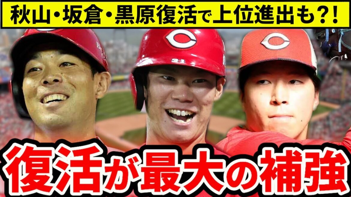 【復活キーマン】黒原・坂倉・秋山の復活が最大の補強！今季カギを握る3選手を考察【広島東洋カープ】