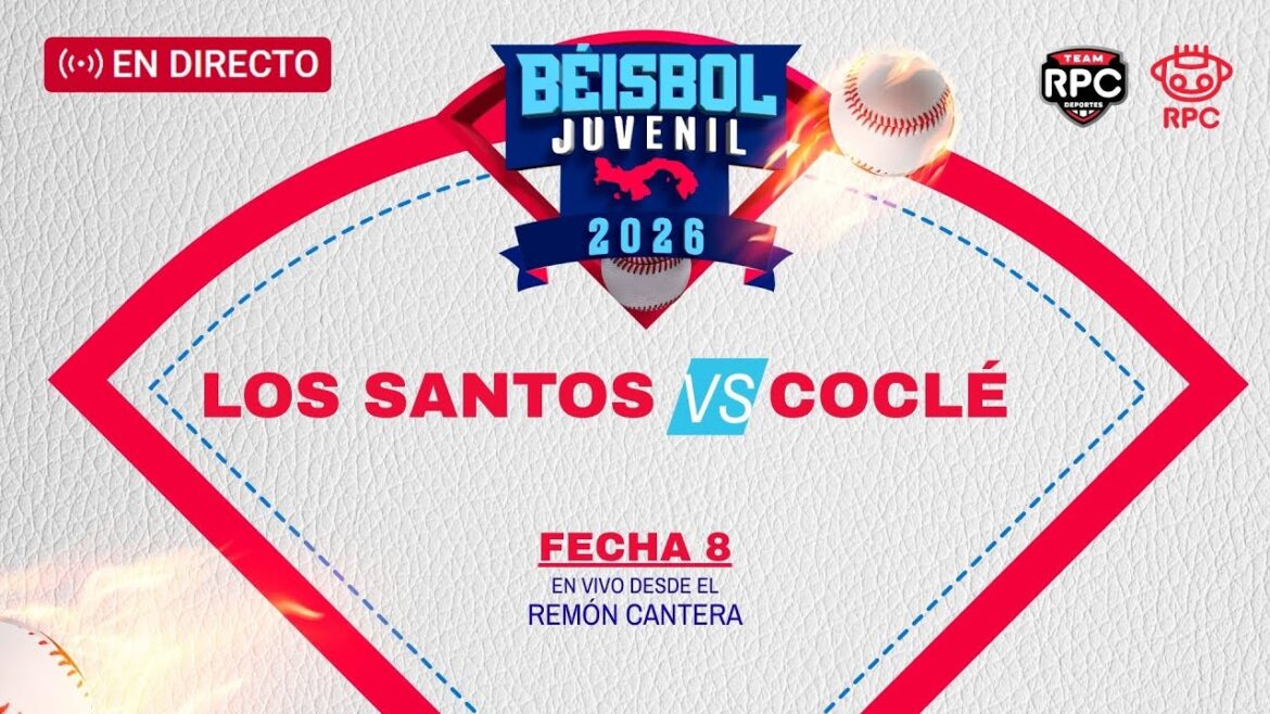 EN VIVO | BÉISBOL JUVENIL | Los Santos vs Coclé, jornada 8