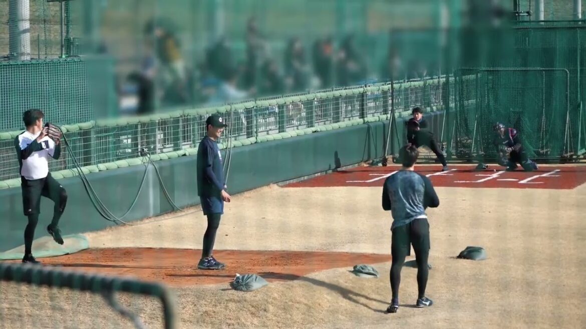 奥川恭伸投手 自主トレブルペン投球 2026.01.15