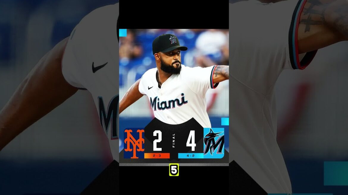 NEW YORK METS 2-4 MIAMI MARLINS - MLB - Alcántara domina a Mets y logra su primer triunfo desde 2023