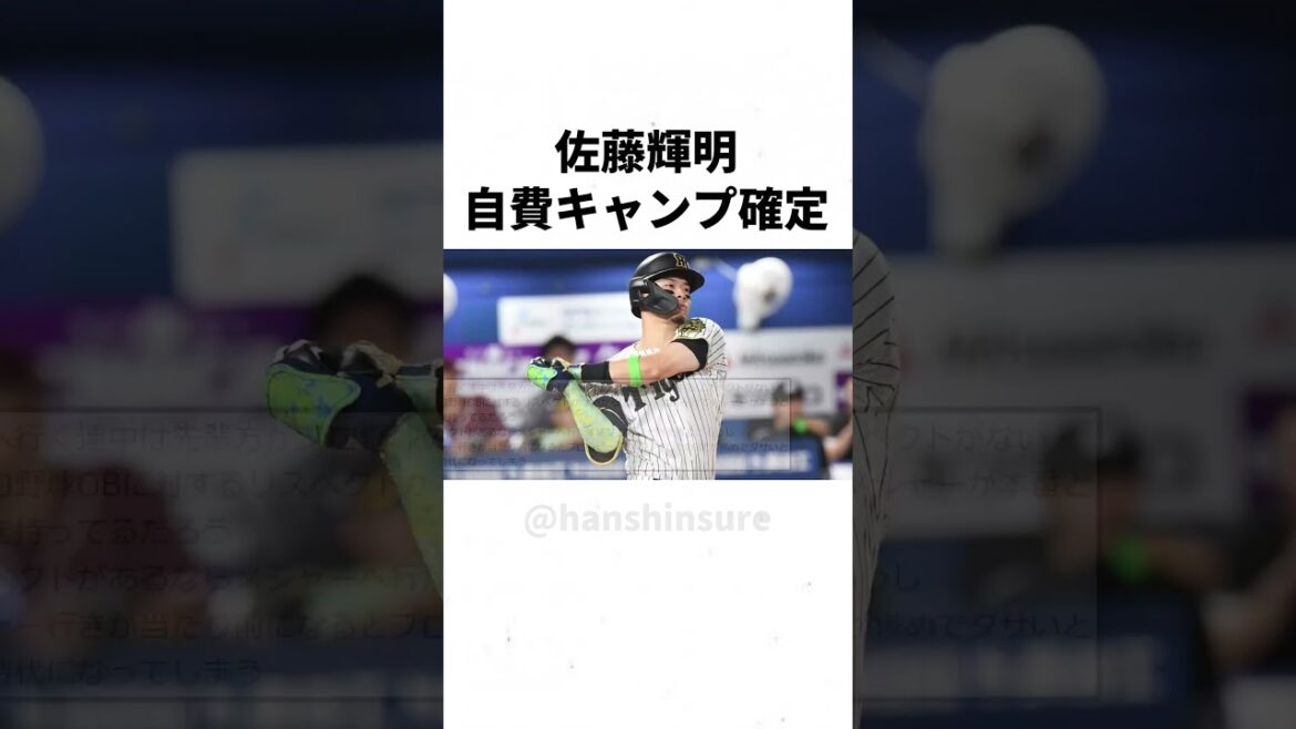 【阪神】佐藤輝明、自費キャンプが確定してしまうｗｗｗｗｗ #shorts