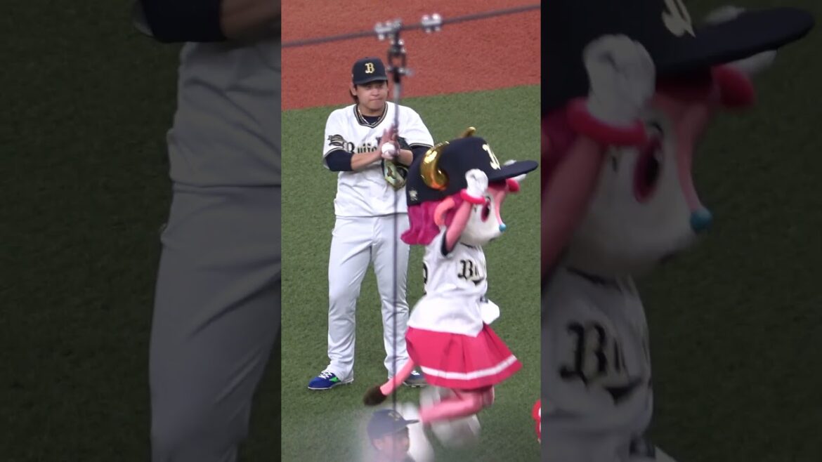 キティちゃんの声に思わず反応する宮城大弥 #宮城大弥 #オリックスバファローズ #キティちゃん