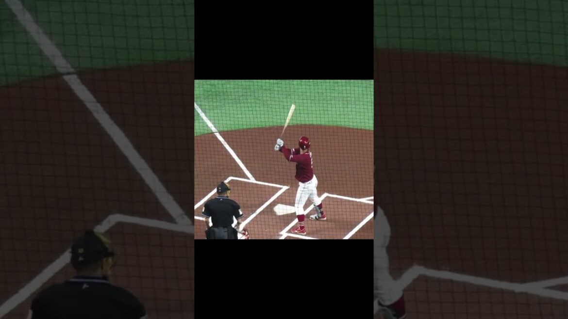 【楽天】茂木栄五郎のバッティングフォーム＜読売ジャイアンツ対 楽天イーグルス 2024年3月22日＞　#茂木栄五郎